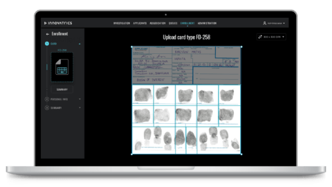 Fingerprint enrollment from a card